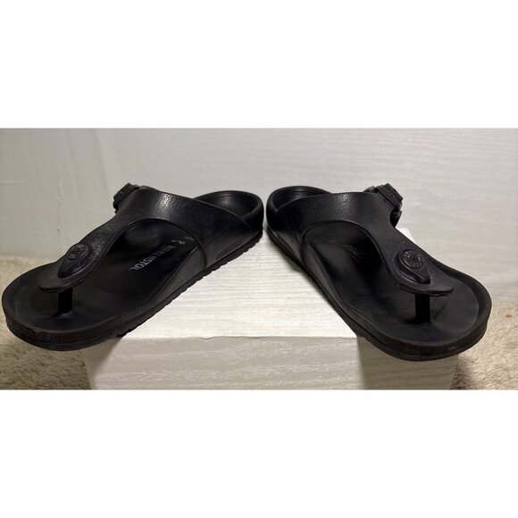 Birkenstock Kids Sandals Gizeh Black EVA Adjustable Strap Size 33 1.5-2 US - Picture 9 of 14